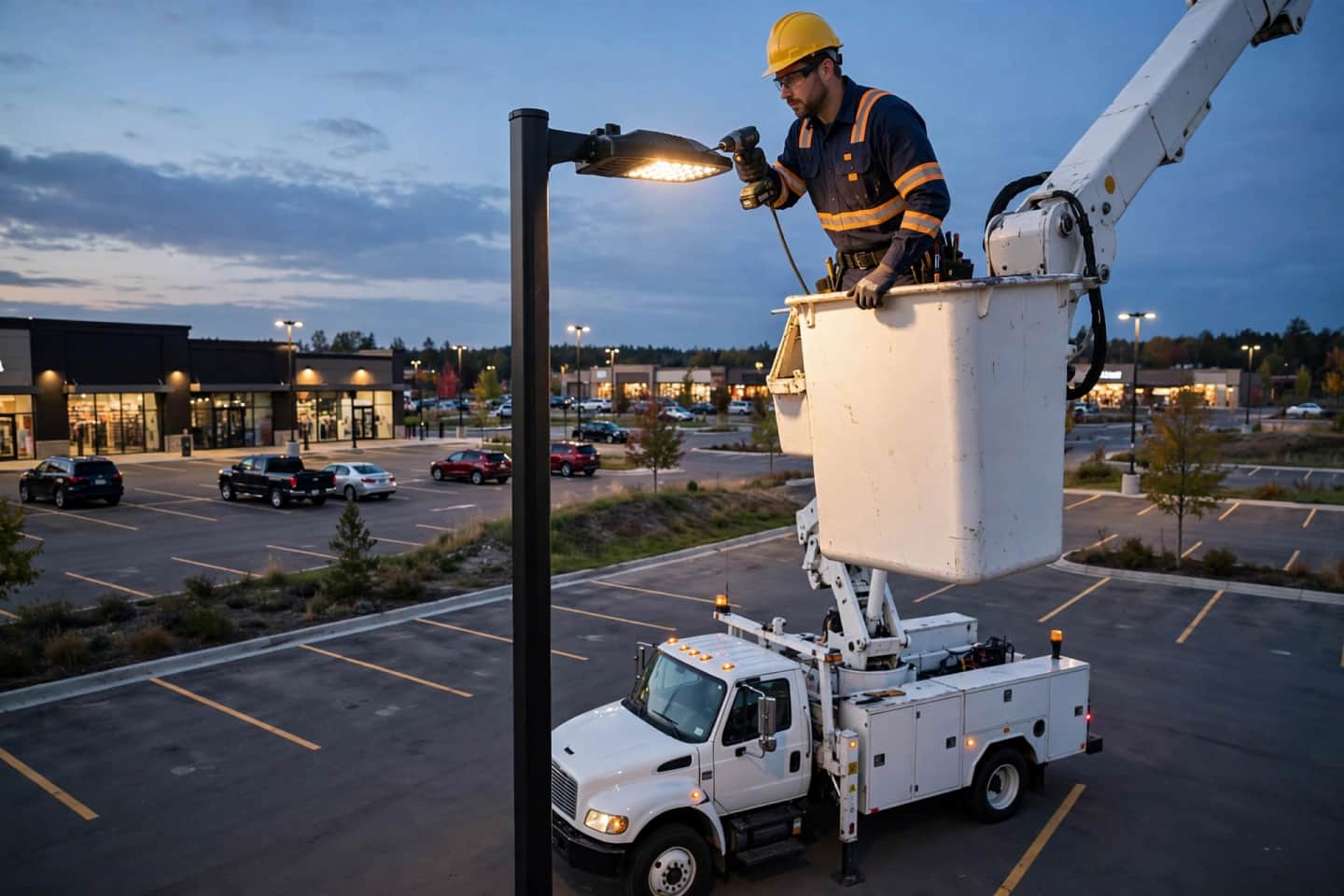 Parking Lot Lighting illustration