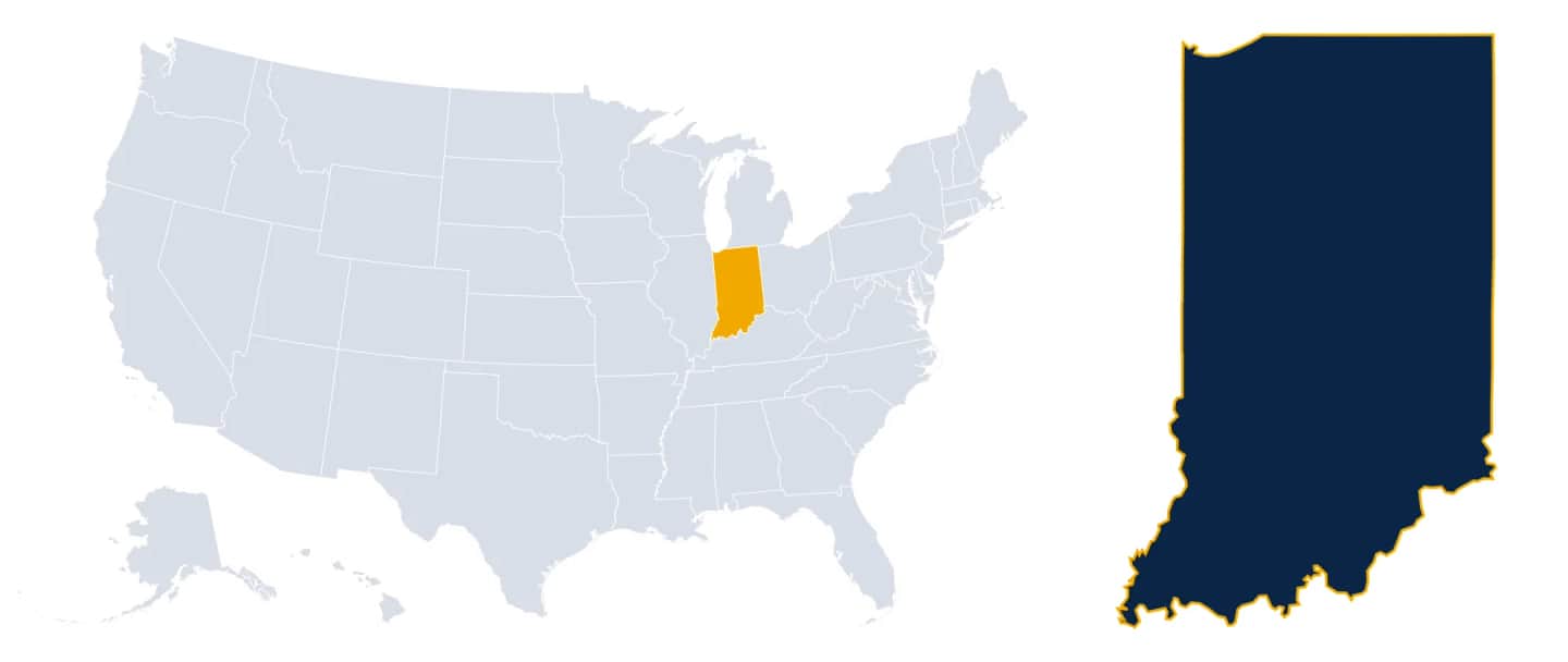 Map of Indiana