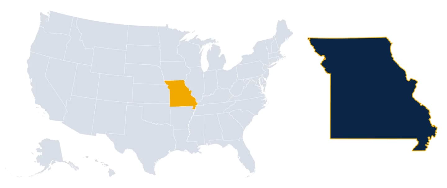 Map of Missouri