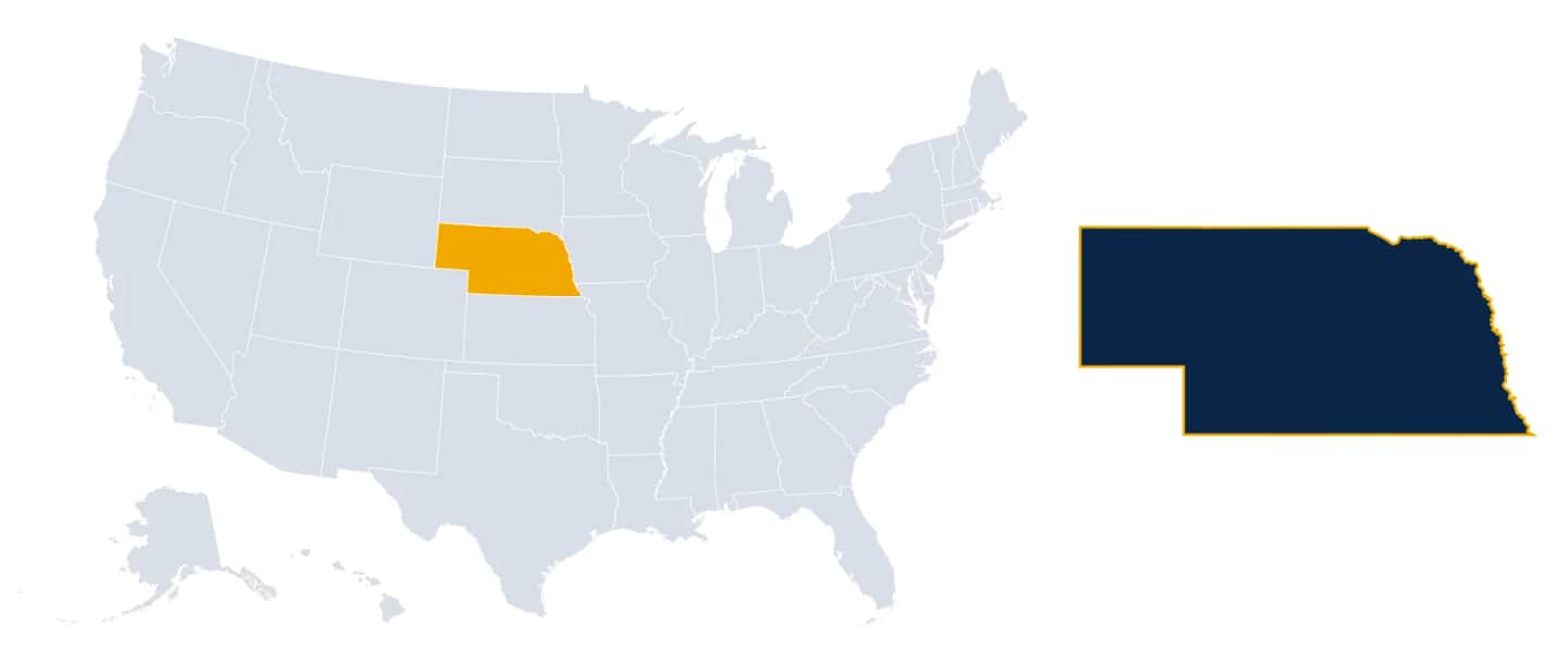 Map of Nebraska