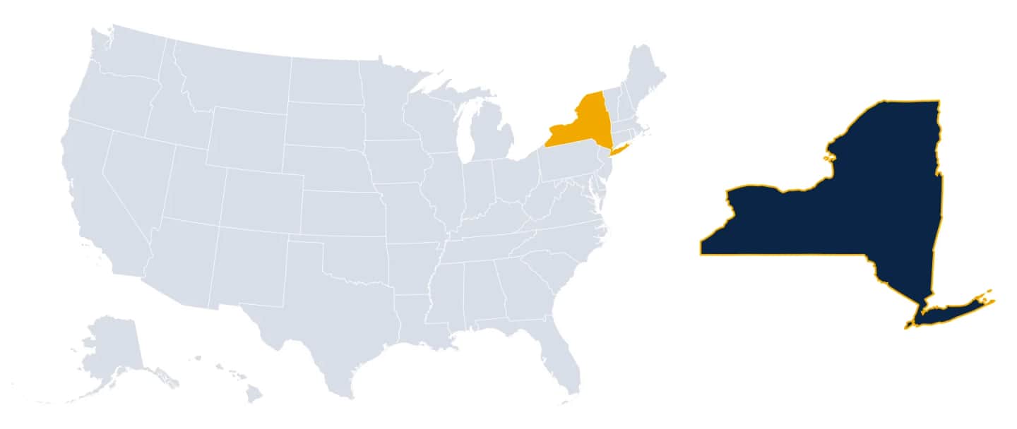 Map of New York