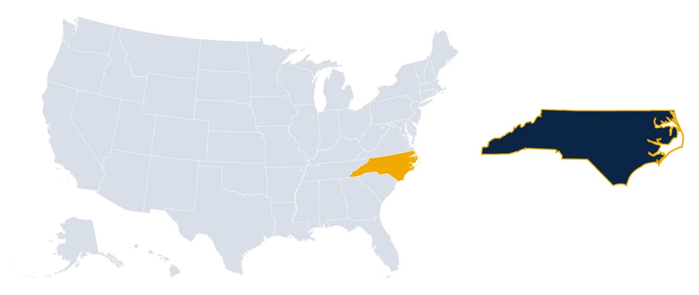 Map of North Carolina