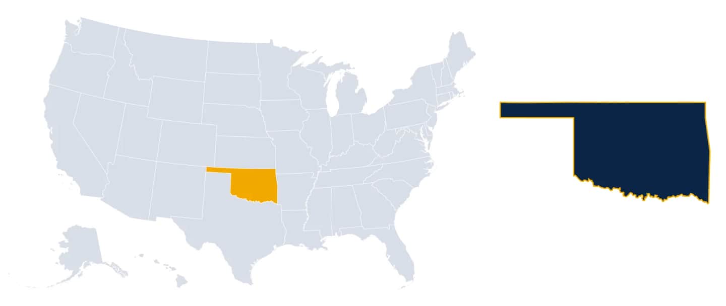 Map of Oklahoma