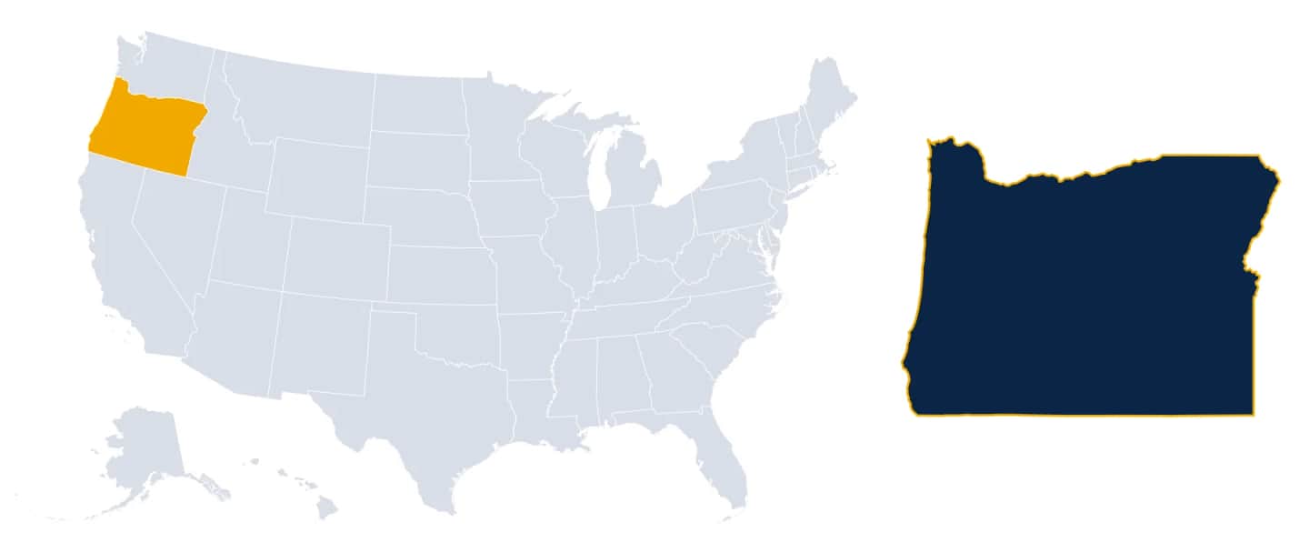 Map of Oregon