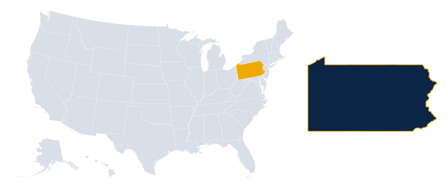 Map of Pennsylvania