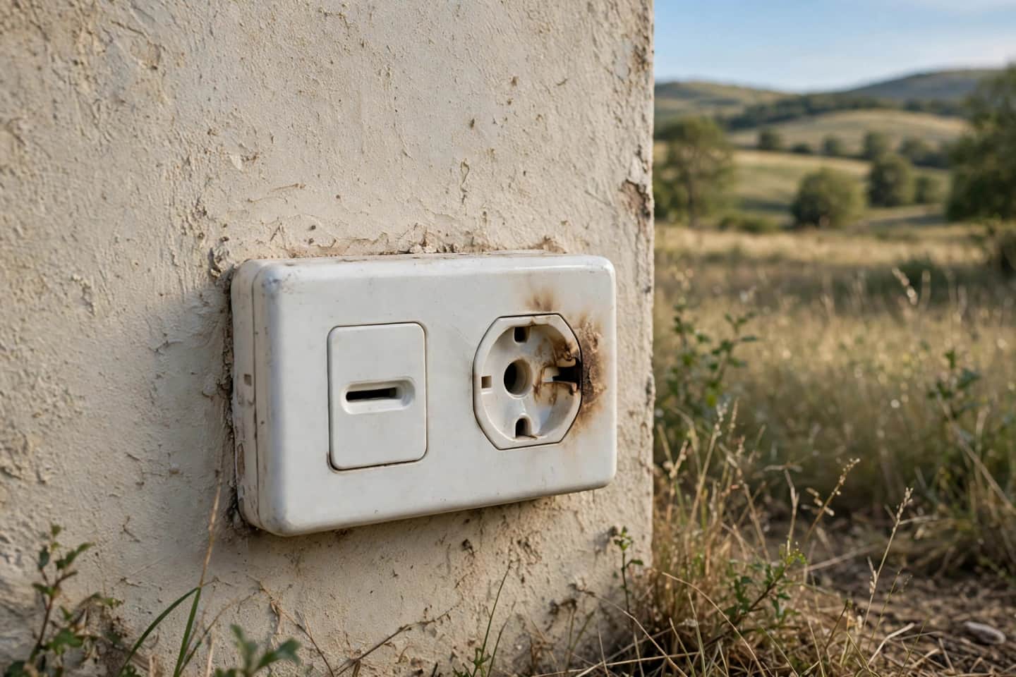 Burnt or Scorched Outlet: illustration