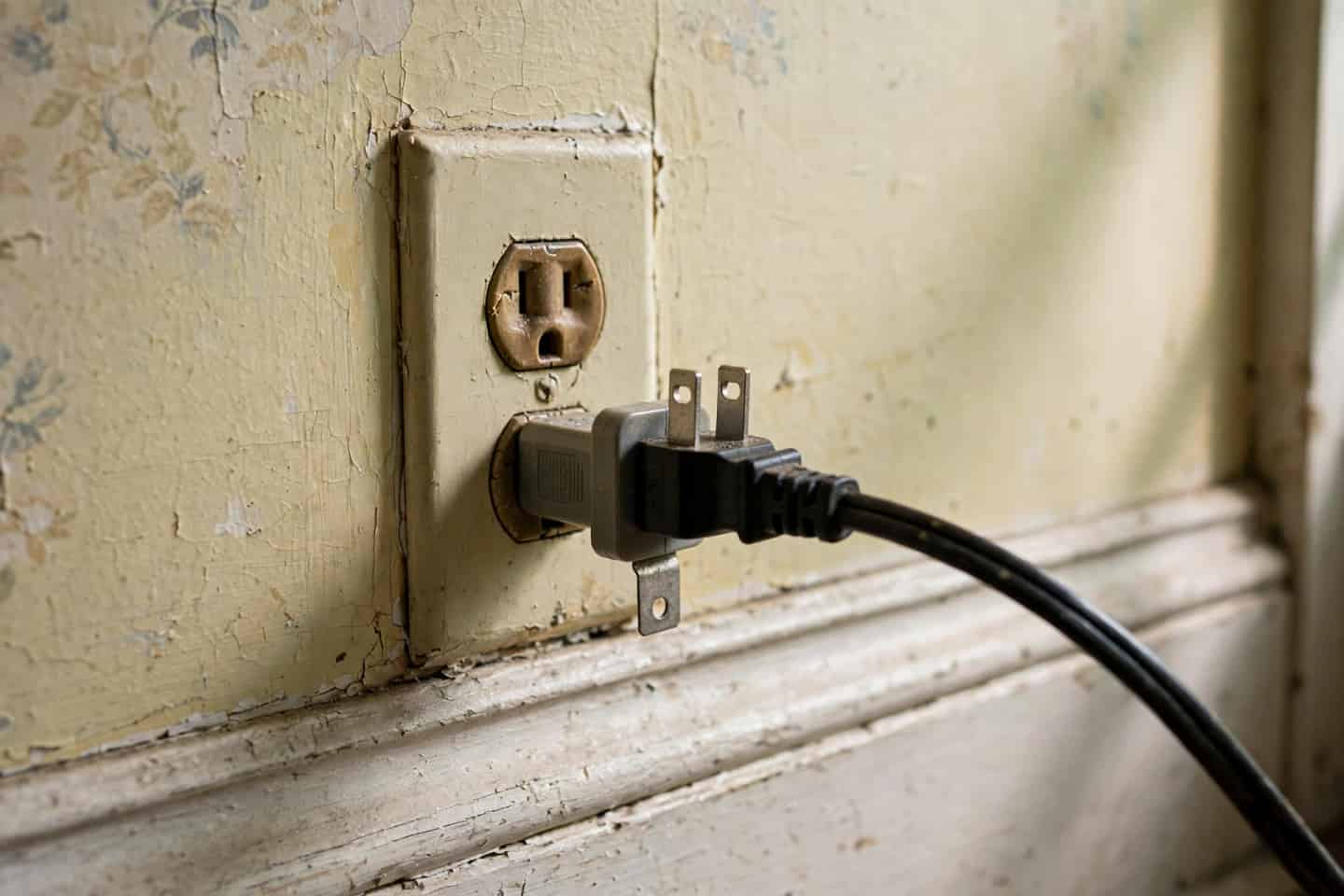 Licensed electrician at work