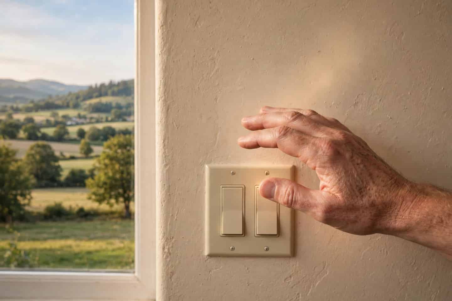 Licensed electrician at work